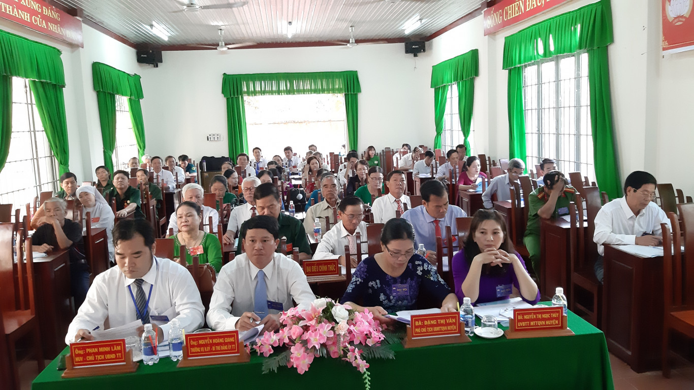 Thị trấn Đức Phong tổ chức thành công Đại hội đại biểu Mặt trận Tổ quốc Việt Nam thị trấn Đức Phong nhiệm kỳ 2019 – 2024.