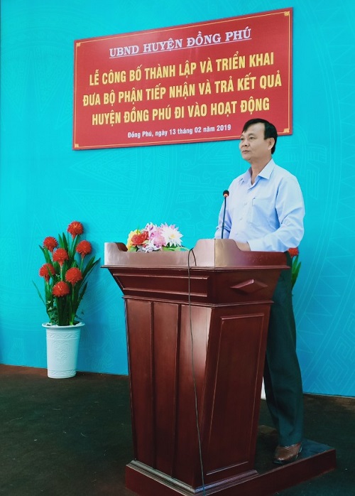 Phát biểu chỉ đạo của Bí thư Huyện ủy Hà Văn Thành