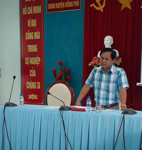 Phát biểu chỉ đạo của Chủ tịch UBND huyện Trần Văn Vinh
