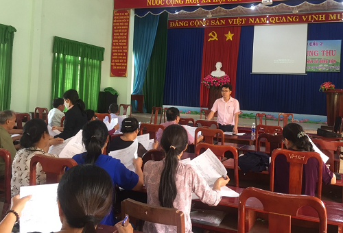 Ngân hàng chính sách xã hội huyện Đồng Phú triển khai tập huấn nghiệp vụ cho cán bộ ngoài hệ thống năm 2020