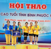 Bình Long đạt giải nhì toàn đoàn hội thao Người cao tuổi tỉnh Bình Phước năm 2023