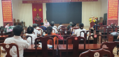 Phòng Giao dịch Ngân hàng Chính sách Xã hội thị xã Bình Long thực hiện giao dịch tại phường Hưng Chiến