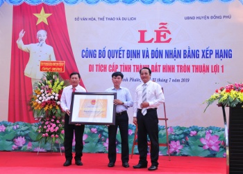 Xếp hạng di tích cấp tỉnh Thành đất hình tròn Thuận Lợi 1
