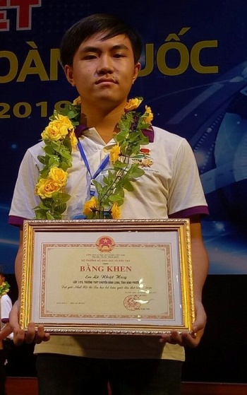 Một học sinh Bình Phước đạt giải nhất Hội thi Tin học trẻ toàn quốc