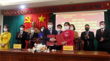 Binh Phuoc - FPT: Signing of the agreement on digital Conversion Cooperation