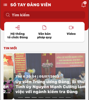 Triển khai cài đặt “Sổ tay đảng viên điện tử tỉnh Bình Phước” trong toàn Đảng bộ tỉnh
