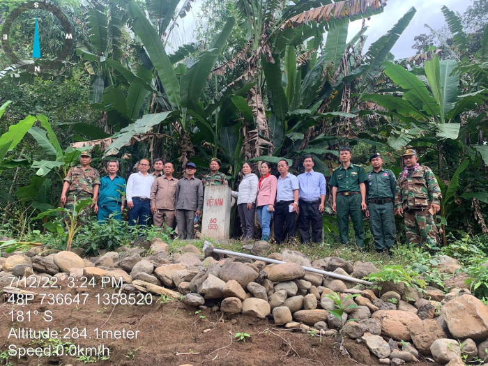 Ban Chỉ đạo công tác biên giới tỉnh làm việc với đoàn công tác tỉnh Mondulkiri đến khảo sát mốc biên giới tỉnh Bình Phước