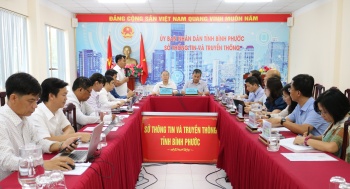 Đoàn công tác Học viện Chính trị Quốc gia Hồ Chí Minh làm việc với Sở Thông tin và Truyền thông