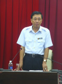 Phó Tổng Thanh tra Nguyễn Đức Hạnh phát biểu tại buổi làm việc. Ảnh: Phương Hiếu