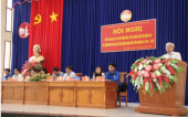 Ứng cử viên ĐBQH khóa XIV và HĐND tỉnh tiếp xúc cử tri tại UBND huyện Hớn Quản