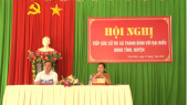 bà Nguyễn Thị Xuân Hòa - Đại biểu HĐND tỉnh Bình Phước và Tổ đại biểu HĐND huyện Hớn Quản đã có buổi tiếp xúc với cử tri xã Thanh Bình