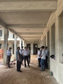 Phó chủ tịch UBND huyện - Nguyễn Văn Hạ đi kiểm tra tiến độ xây dựng các trường chuẩn quốc gia tại xã Đồng Nơ và TT Tân Khai.