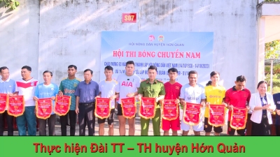 Hội Nông dân huyện Hớn Quản tổ chức khai mạc giải bóng chuyền