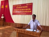 Khai giảng lớp Trung cấp lý luận chính trị- hành chính hệ vừa làm vừa học, khóa 120 tại huyện Lộc Ninh