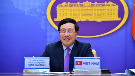 Phó Thủ tướng, Bộ trưởng Ngoại giao Phạm Bình Minh dự Hội nghị Bộ trưởng Ngoại giao trực tuyến G20