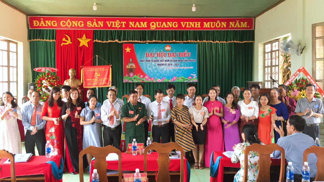 Uỷ ban MTTQ việt nam xã Đắk Nhau tổ chức đại hội đại biểu khóa VIII nhiệm kỳ 2019-2024.