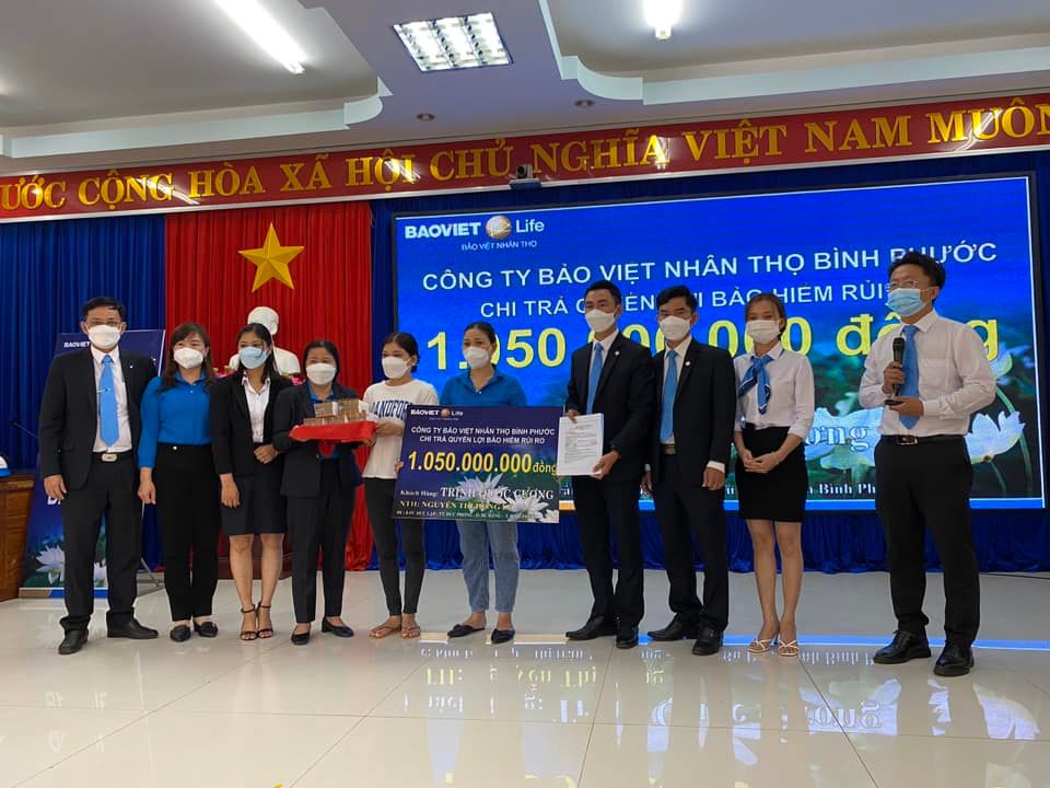 Công ty Bảo hiểm nhân thọ Bảo Việt Bình Phước chi trả quyền lợi cho khách hàng tại Bù Đăng