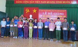 Kết quả công tác đào tạo, bồi dưỡng 6 tháng đầu năm 2016 của Trung tâm Bồi dưỡng Chính trị huyện Lộc Ninh